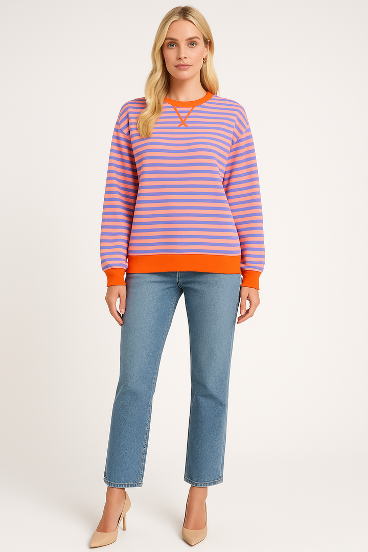 Women's Striped Oversized Sweater