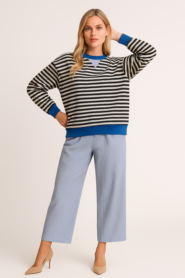 Women's Striped Oversized Sweater