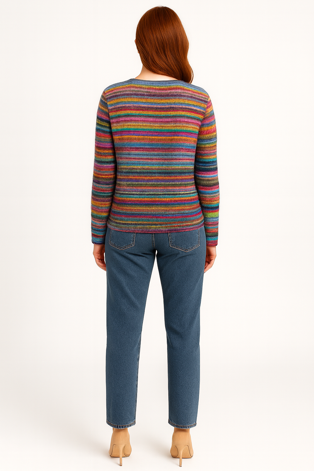 Women's Striped Wool Sweater