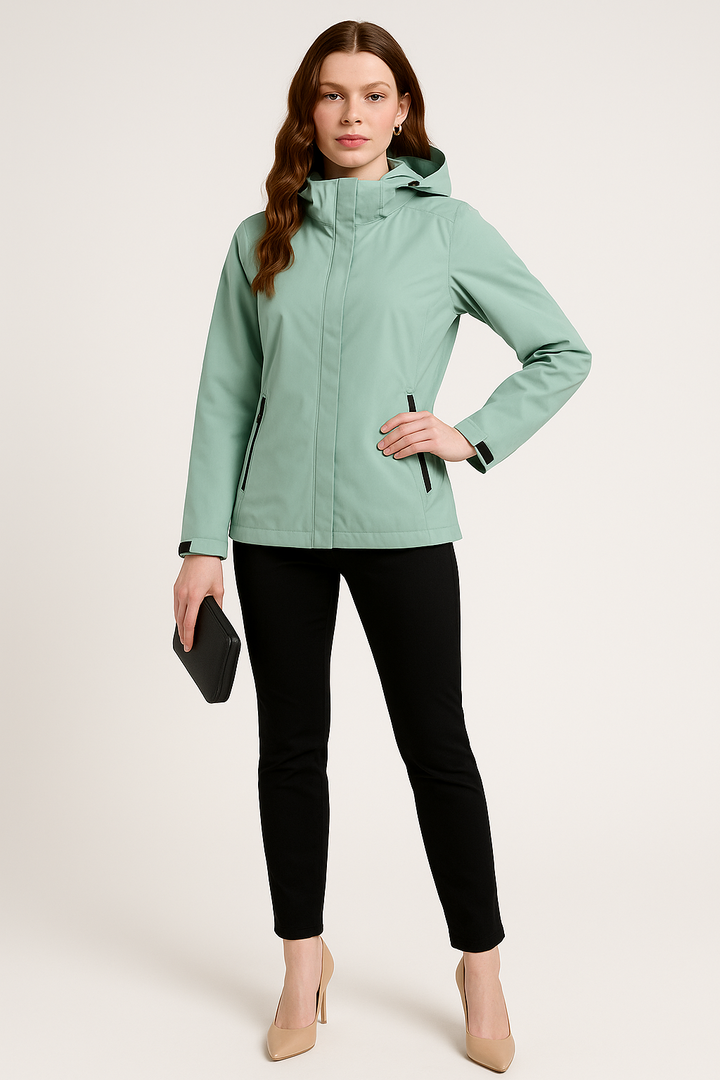 Women’s Stylish Hooded Rain Jacket
