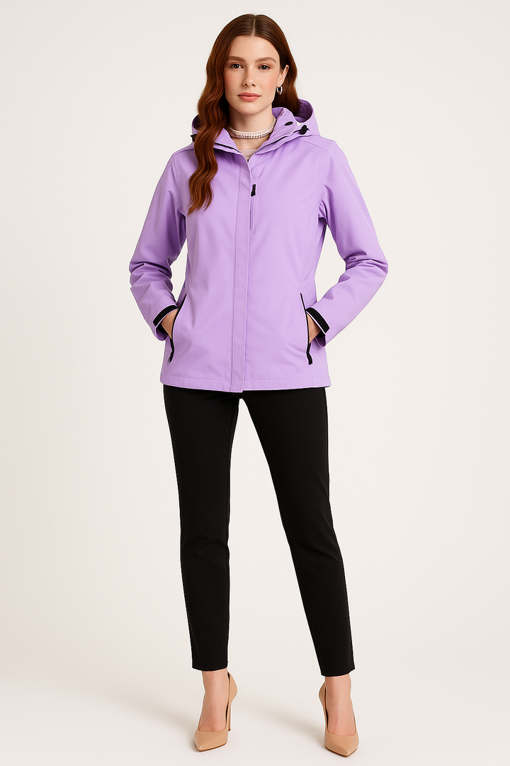 Women’s Stylish Hooded Rain Jacket