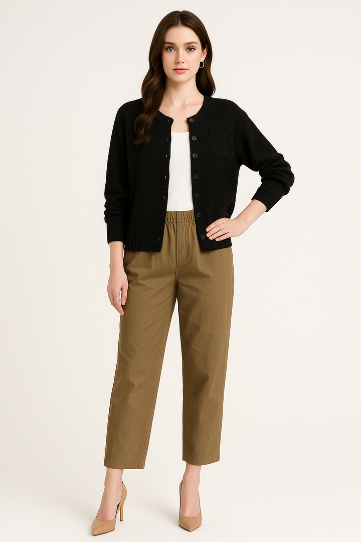 Women's Textured Knit Pattern Cardigan