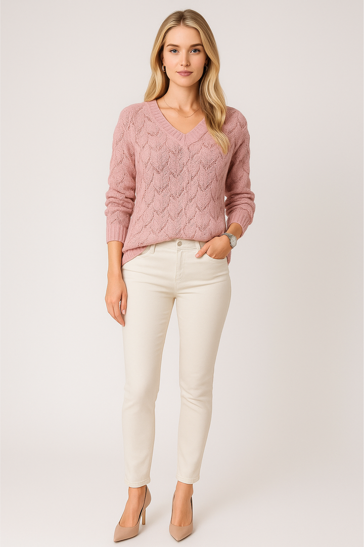 Women’s V-Neck Knitted Sweater