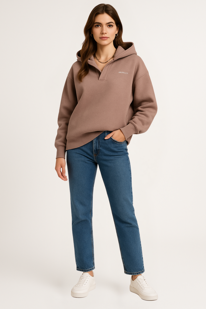 Women’s V-Neck Pullover Hoodie