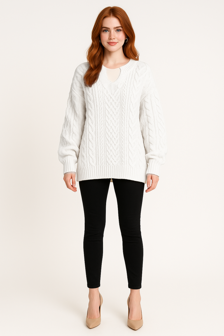 Women's Winter Cable Knit Sweater