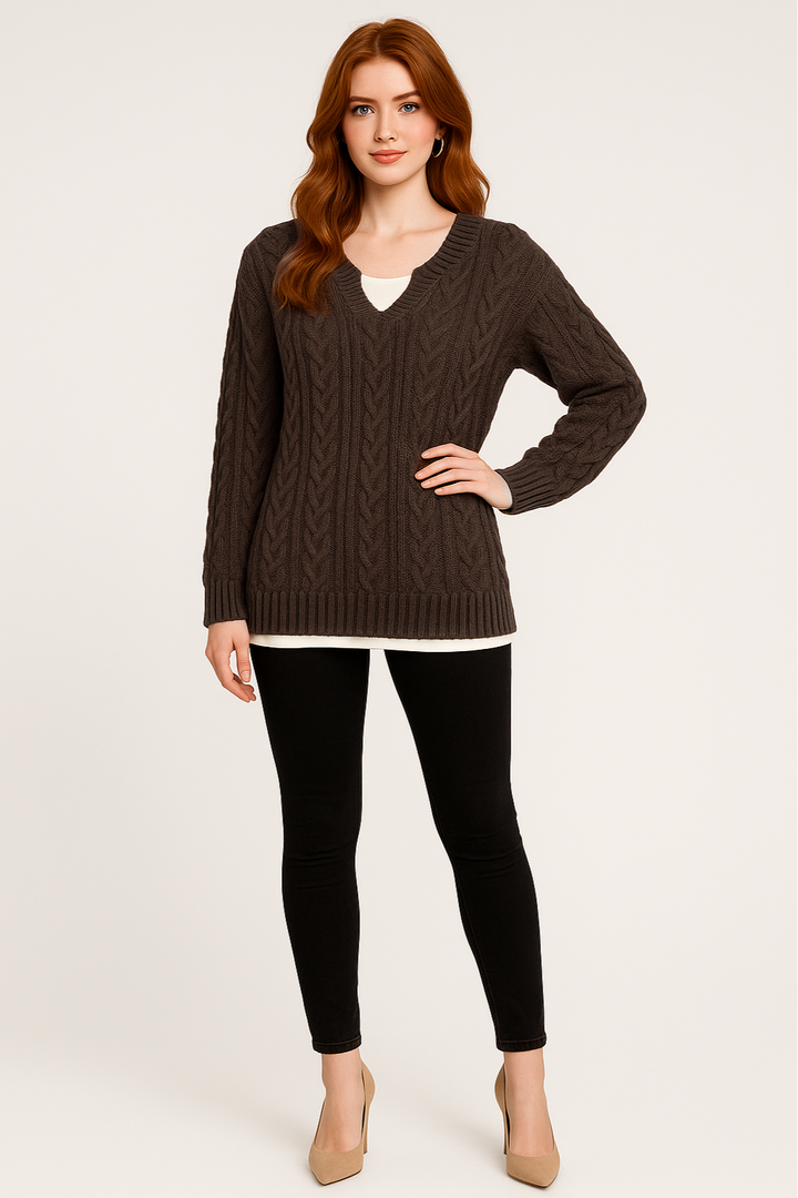 Women's Winter Cable Knit Sweater