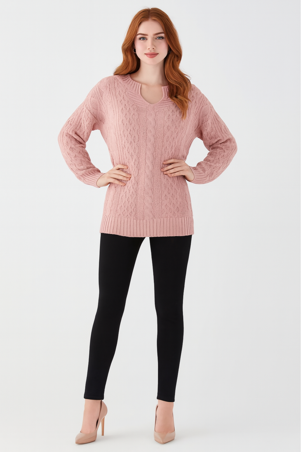 Women's Winter Cable Knit Sweater