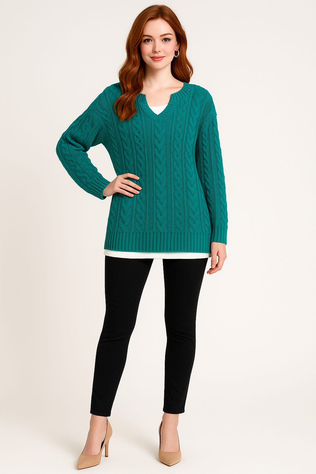 Women's Winter Cable Knit Sweater