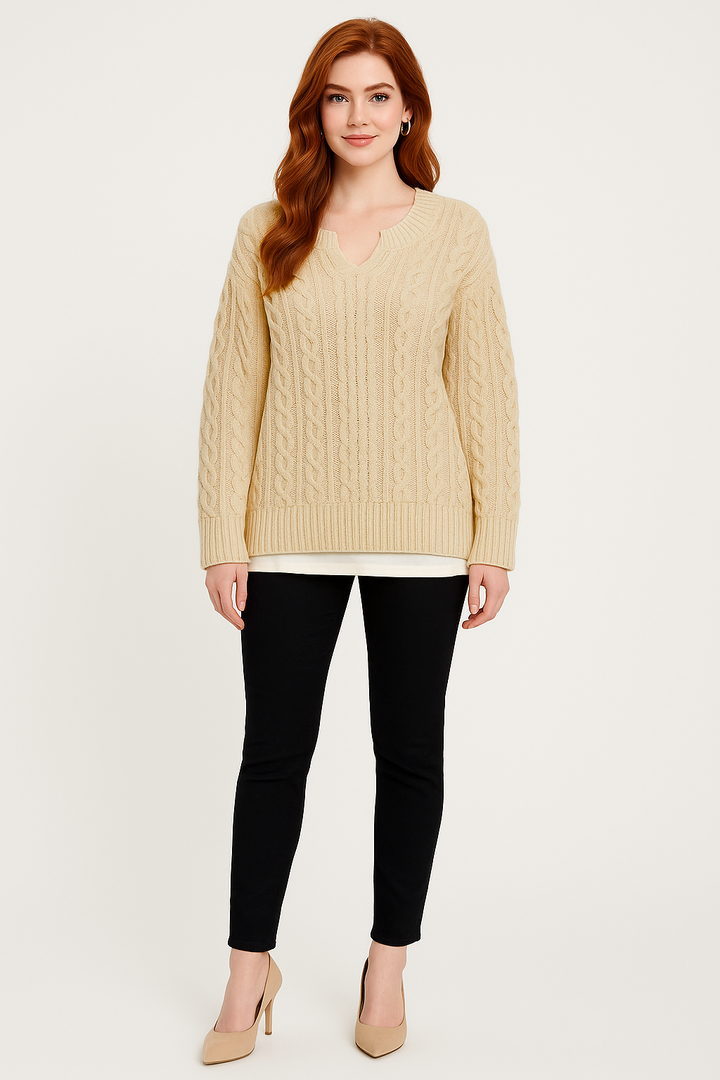 Women's Winter Cable Knit Sweater