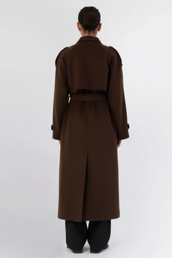 Women’s Wool-Blend Belted Coat