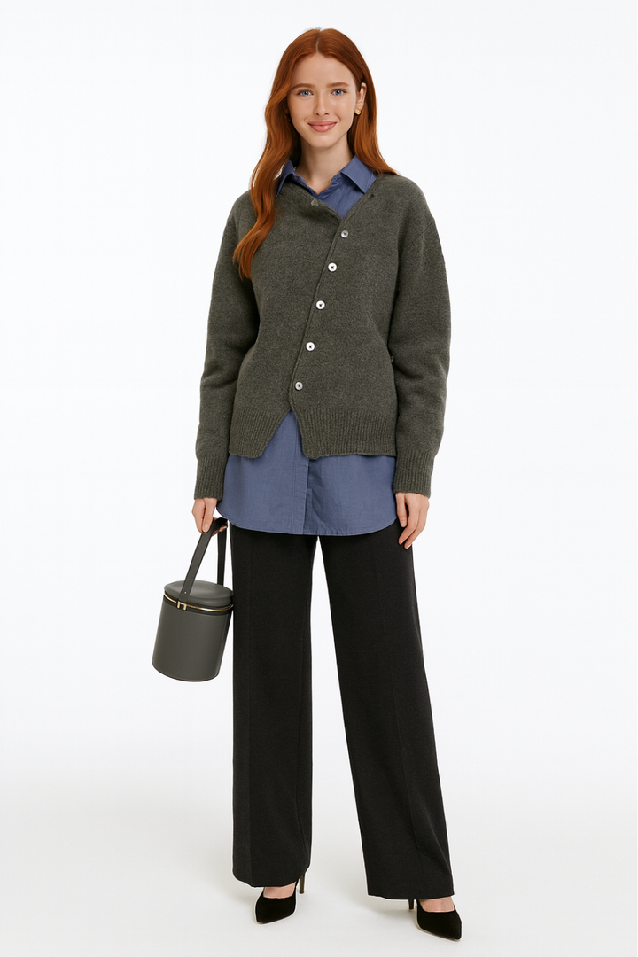 Women's Wrap-Style Sweater
