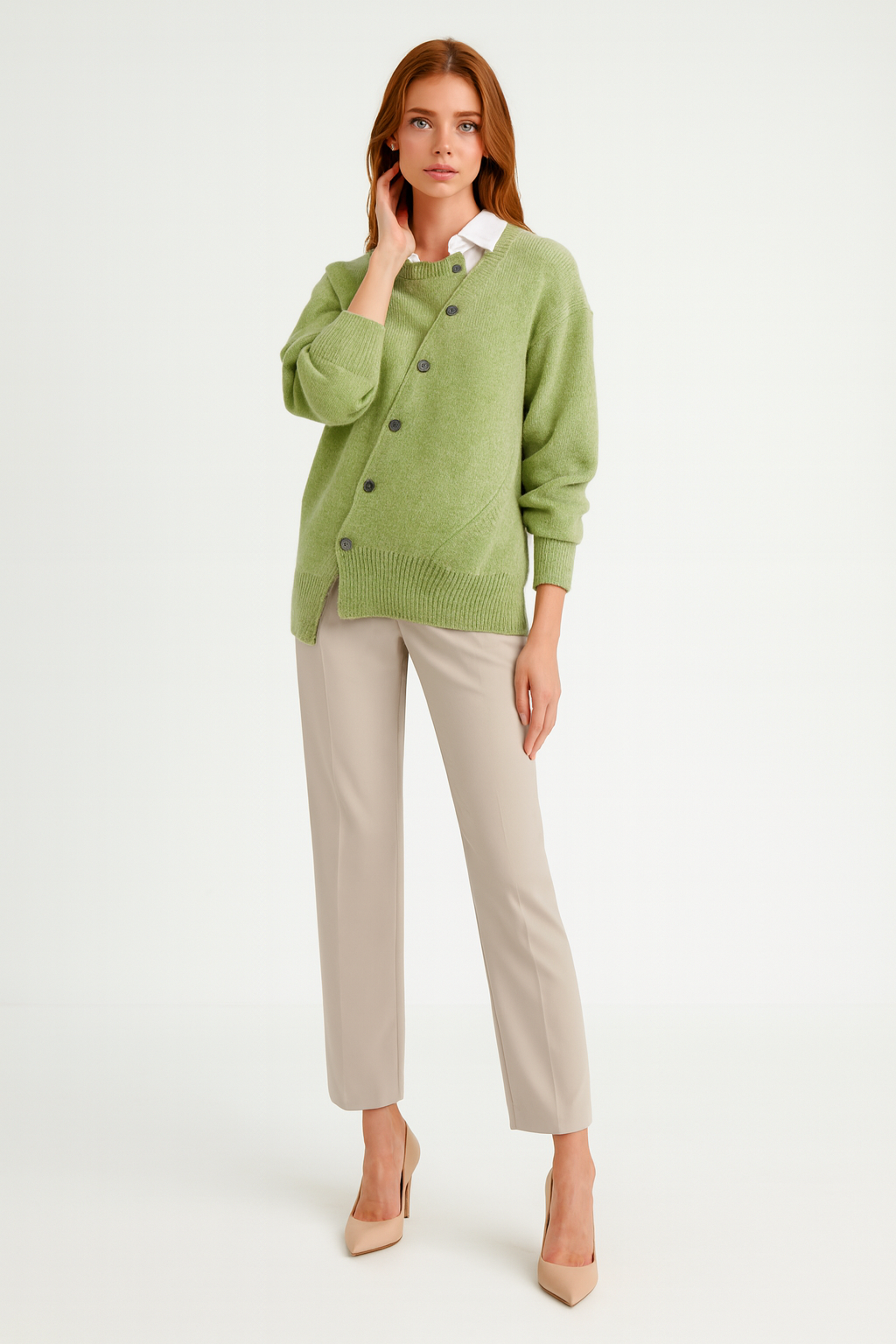 Women's Wrap-Style Sweater