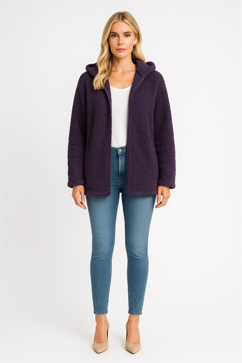 Women's Casual Warm Hooded Jacket