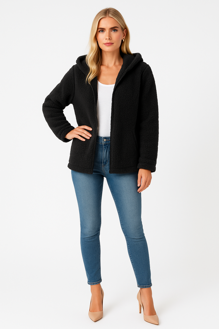 Women's Casual Warm Hooded Jacket