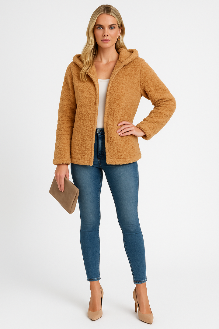 Women's Casual Warm Hooded Jacket