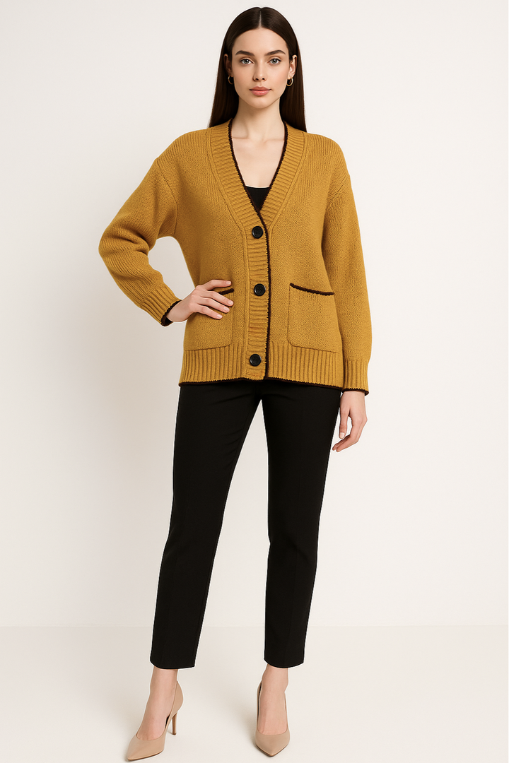 Women's Chic Button Cardigan