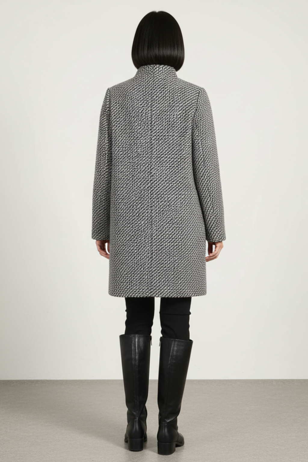 Women’s Winter Wool Blend Coat Single Breasted Smart Long Overcoat