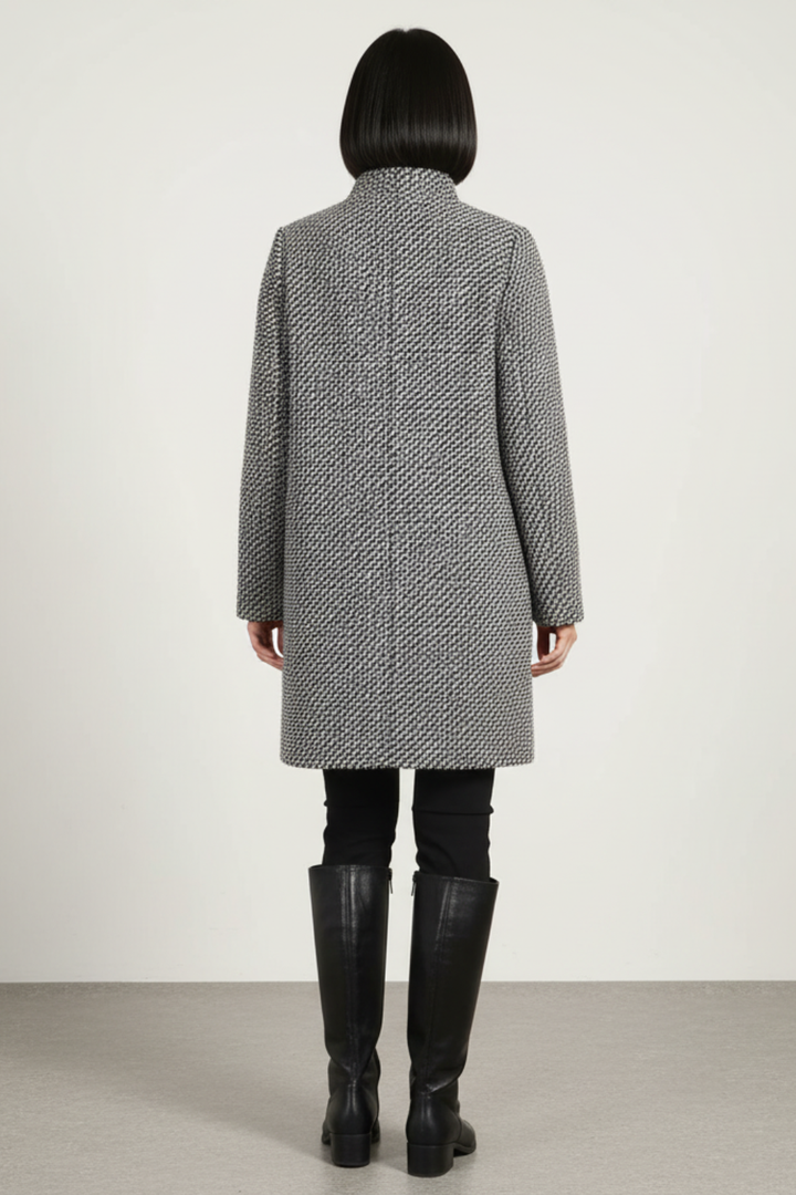 Women’s Winter Wool Blend Coat Single Breasted Smart Long Overcoat