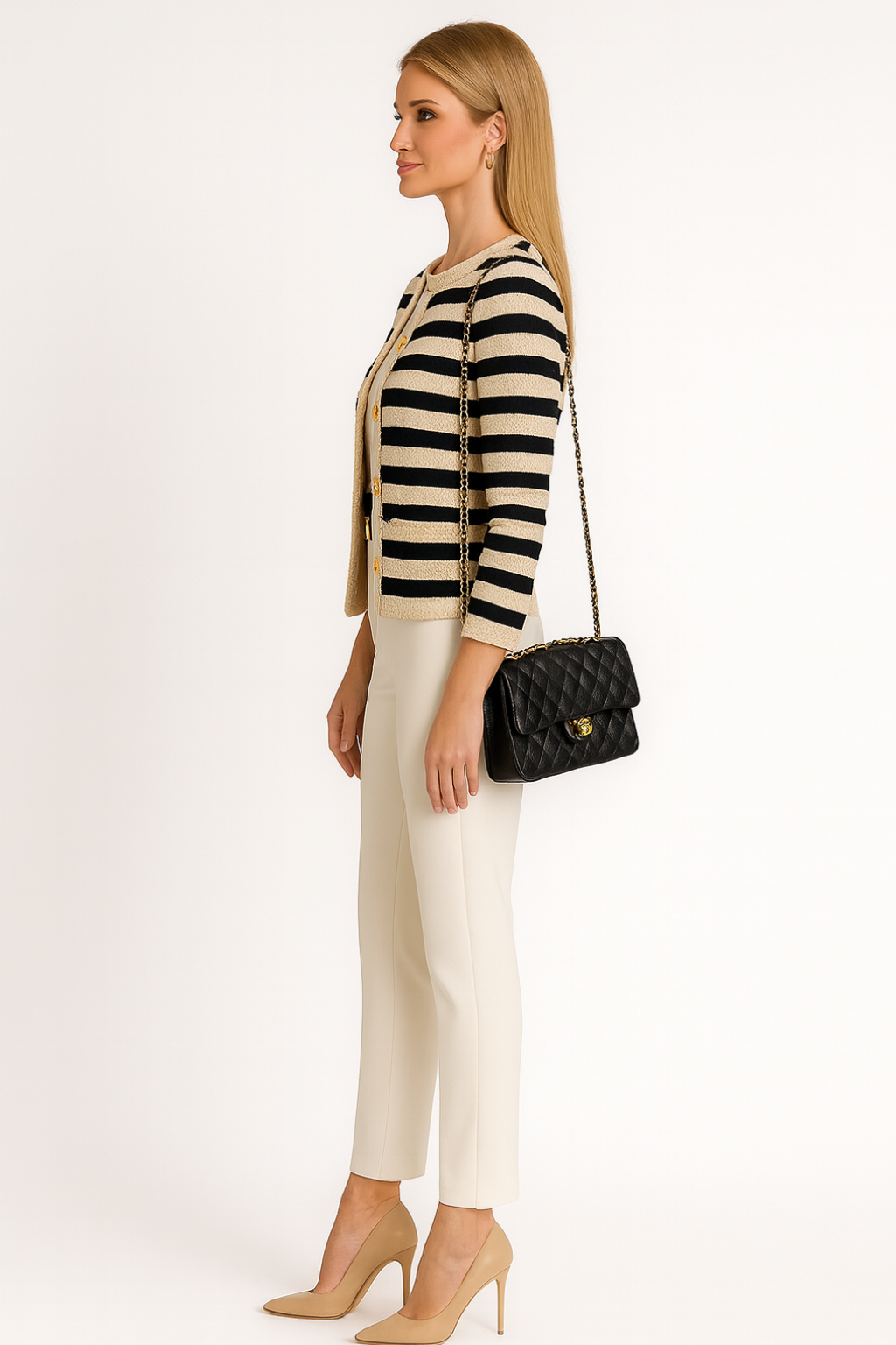 Women’s Classic Striped Cardigan