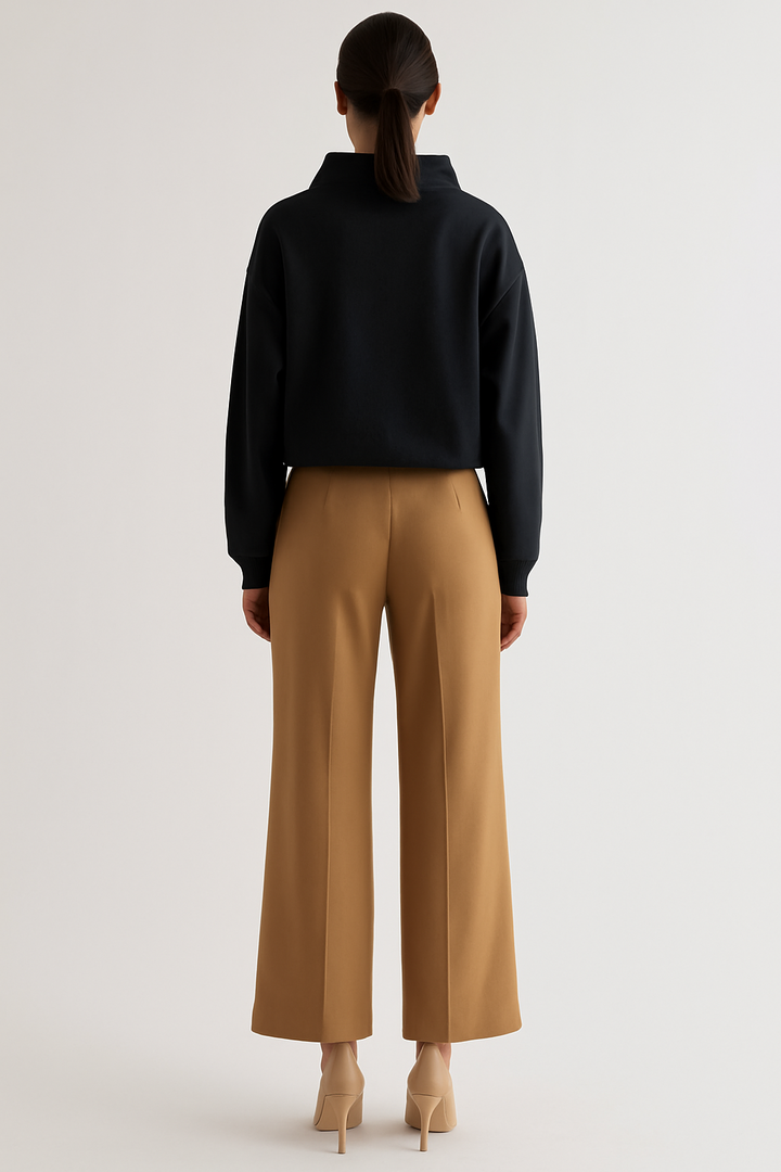Women’s Elegant Black Turtleneck Sweater