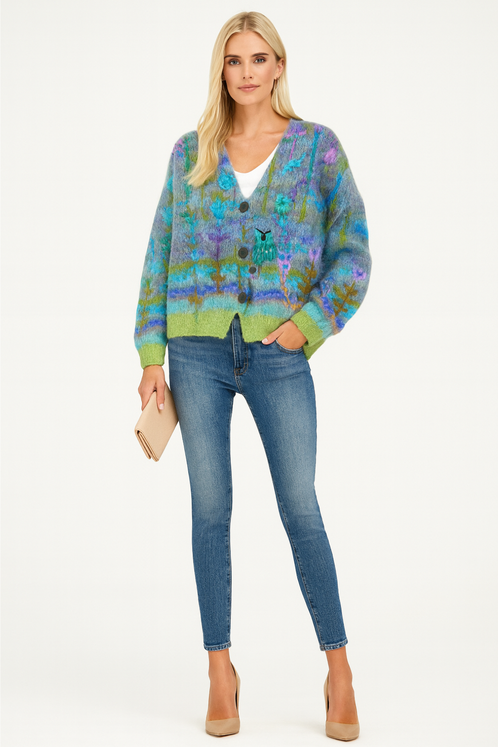 Women’s Floral Button Down Cardigan