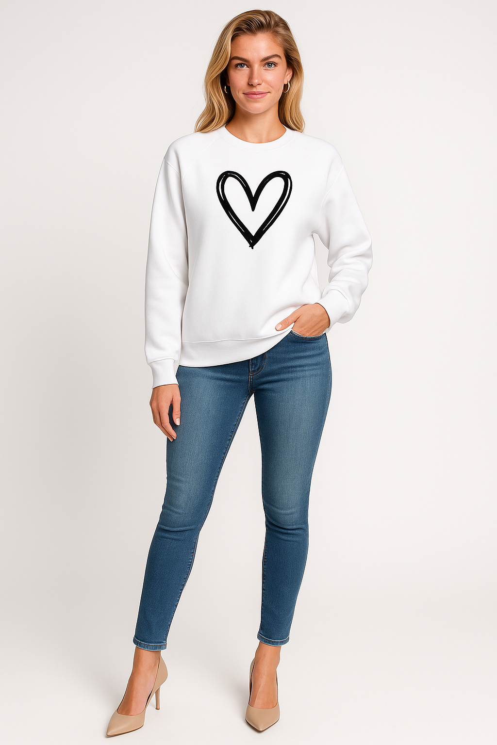Women’s Heart-Accent Sweatshirt