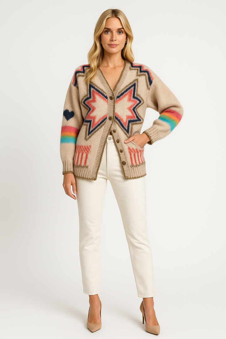 Women's Lightweight Printed Cardigan