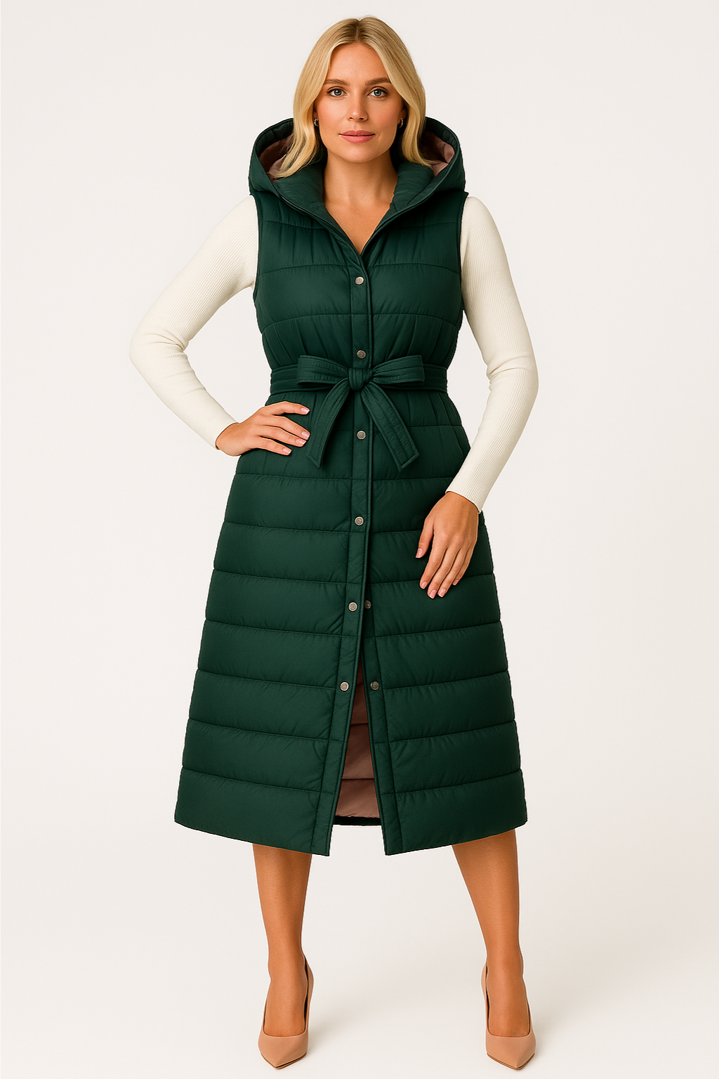 Women’s Lined Hooded Vest
