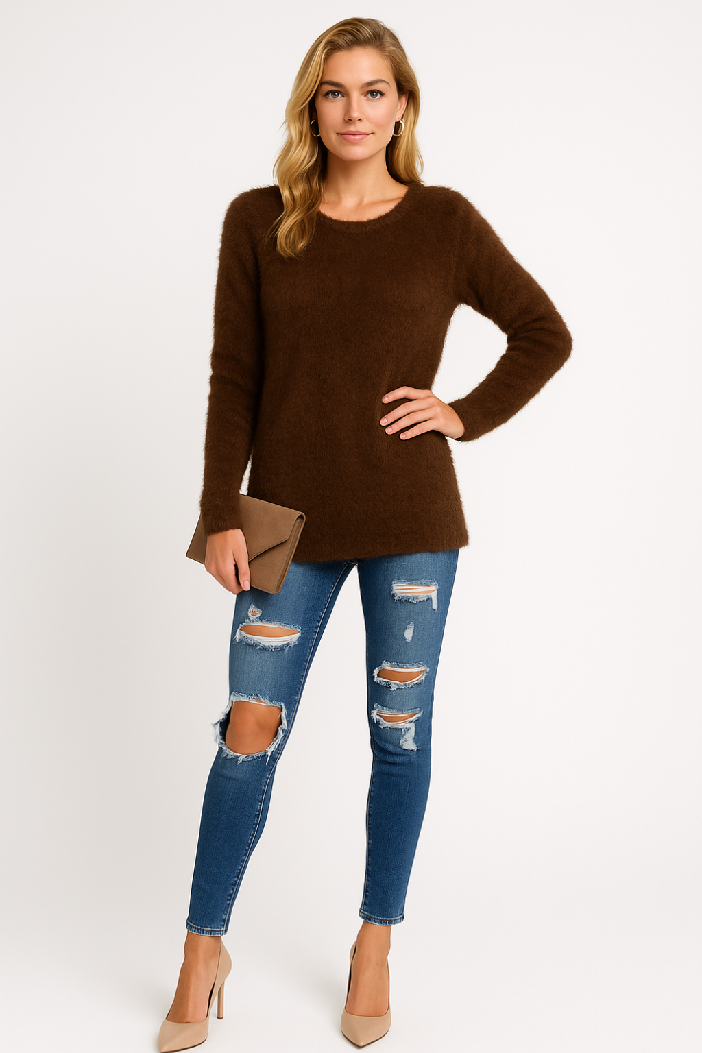 Women’s Long Cozy Winter Sweater