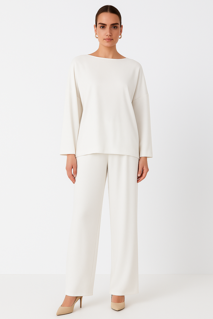 Women's Long Sleeve Top and Pants Two-Piece Set