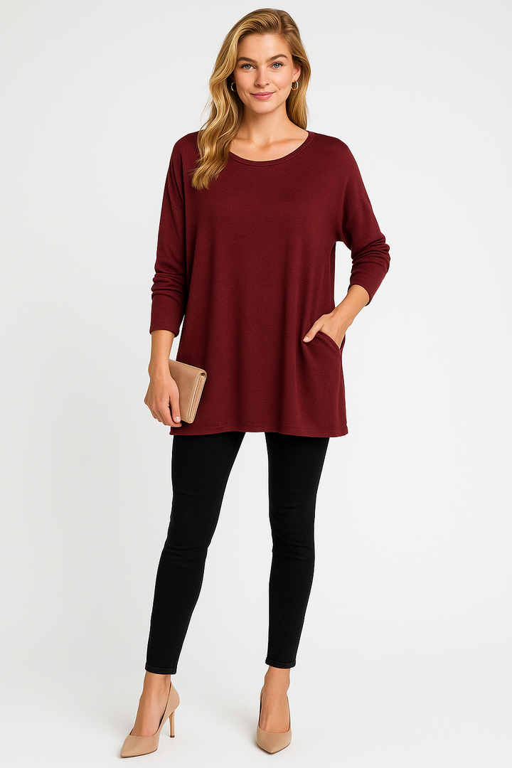 Women’s Oversized Round Neck Sweater