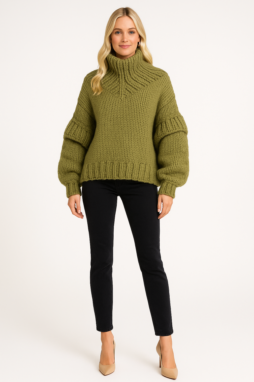 Women's Oversized Turtleneck Sweater for Cozy Style