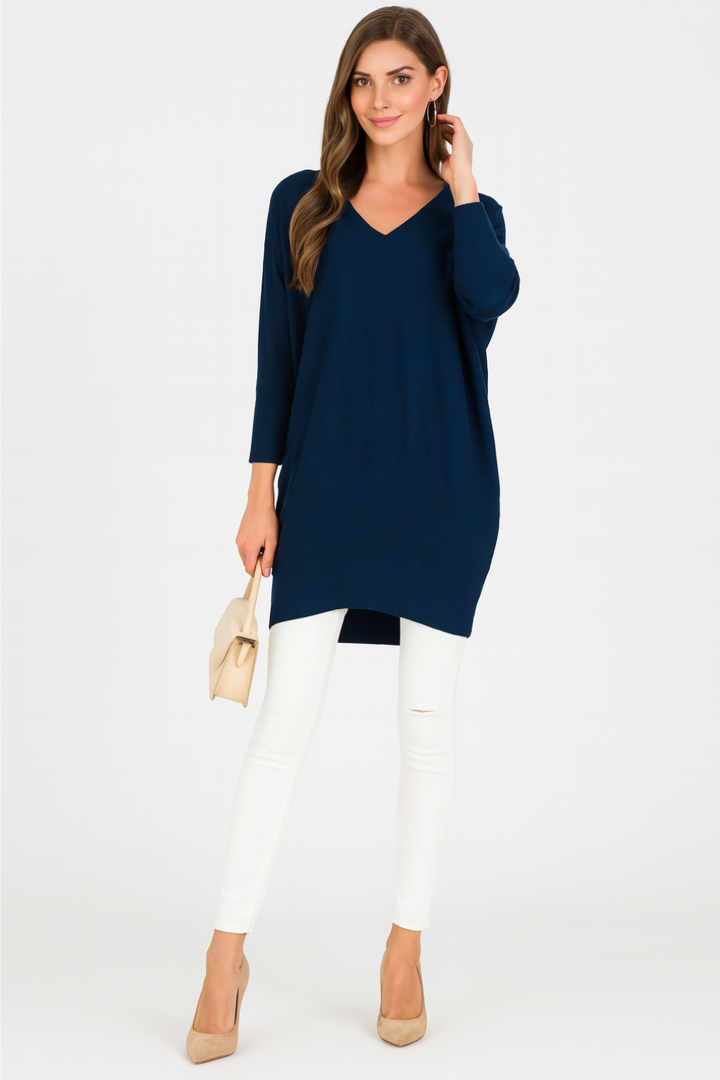 Women’s Oversized V-Neck Sweater