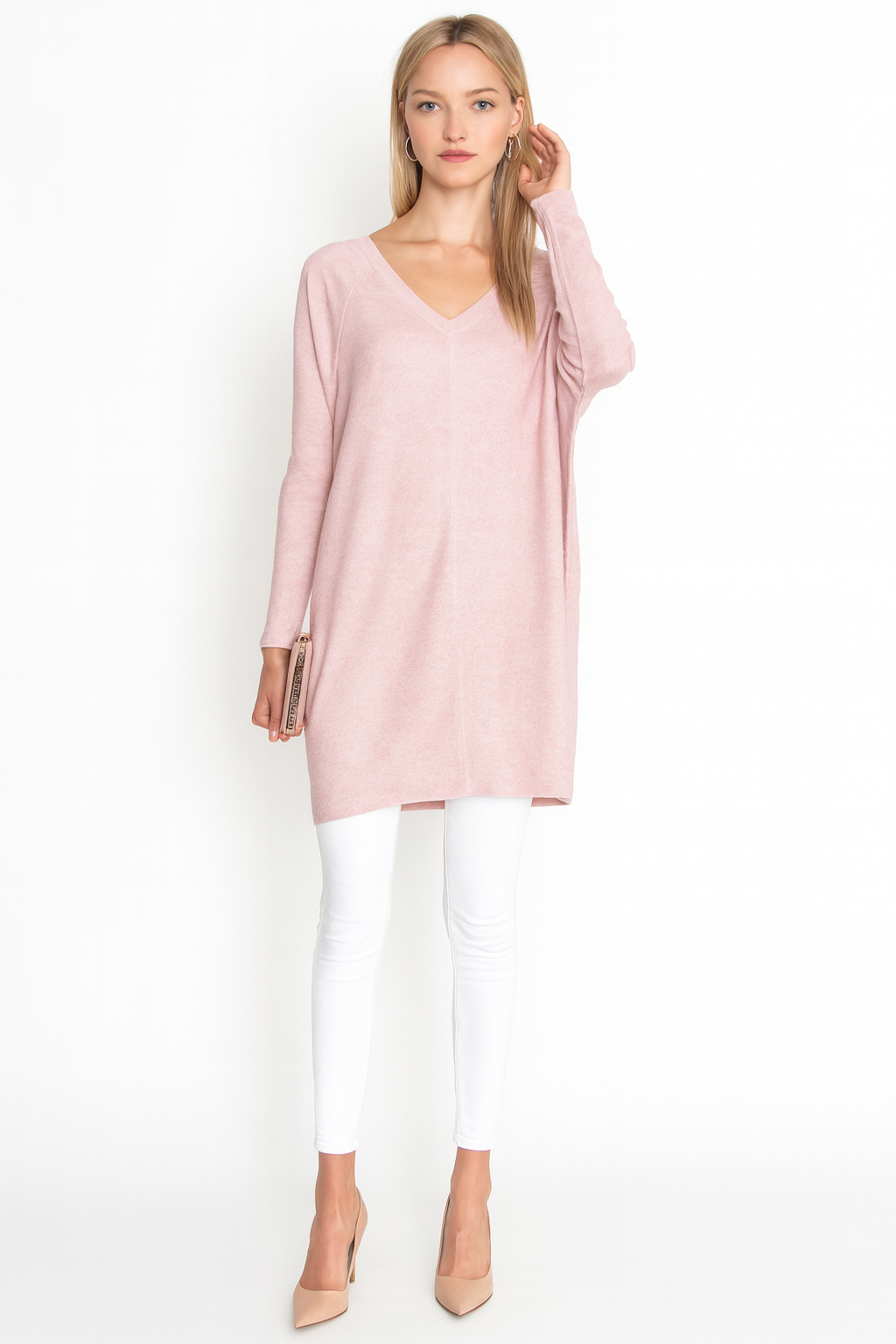 Women’s Oversized V-Neck Sweater