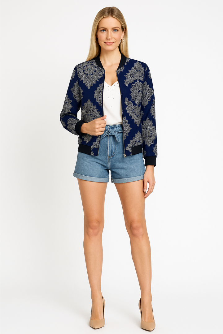 Women’s Printed Bomber Jacket