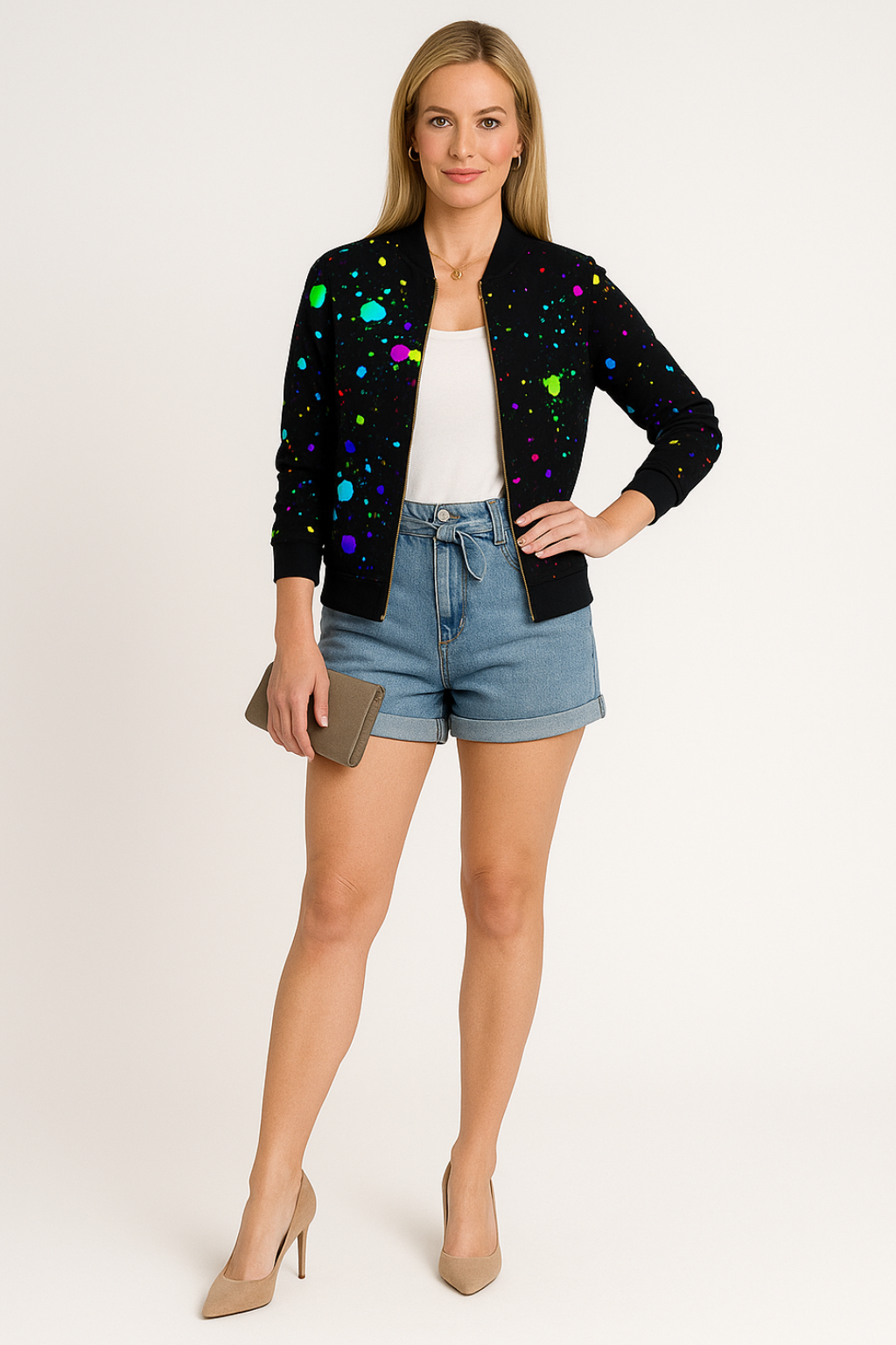 Women’s Printed Bomber Jacket