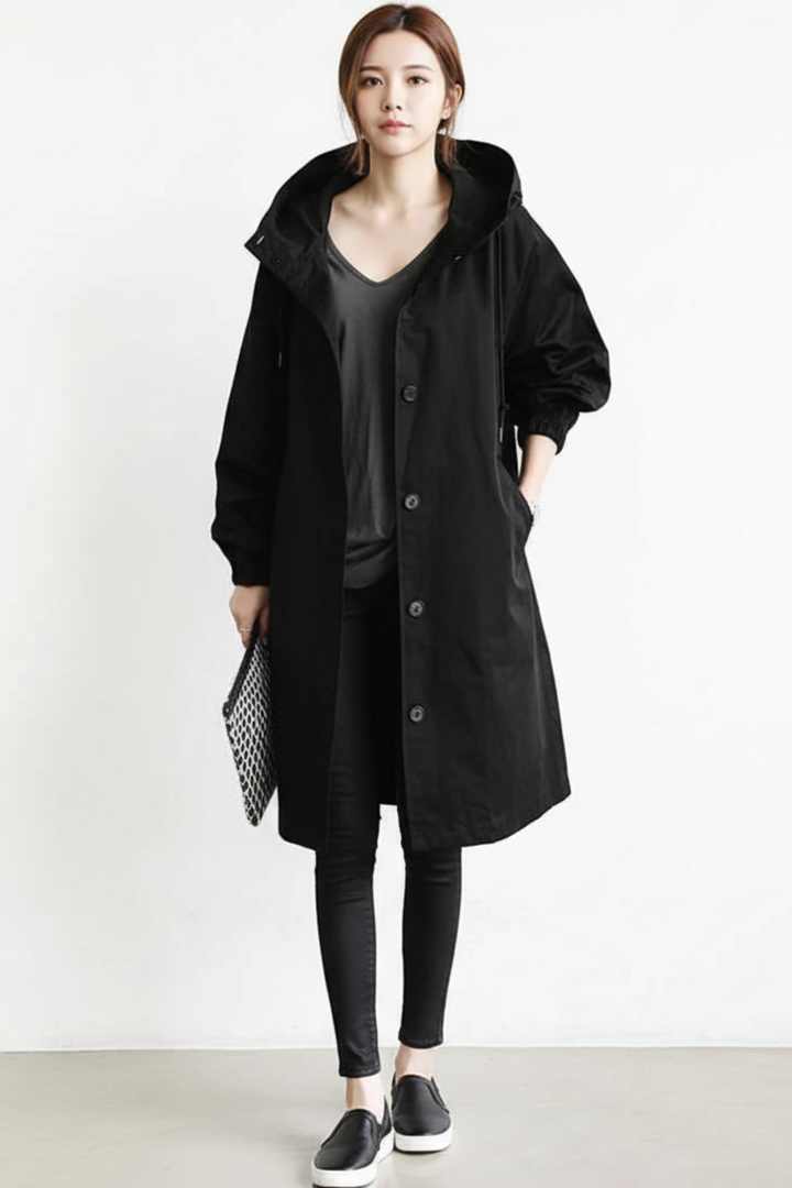 Women's Rain Long Trench Coat