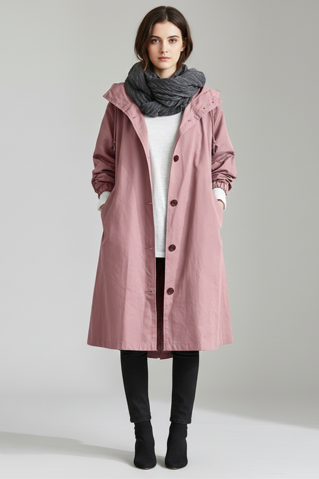 Women's Rain Long Trench Coat