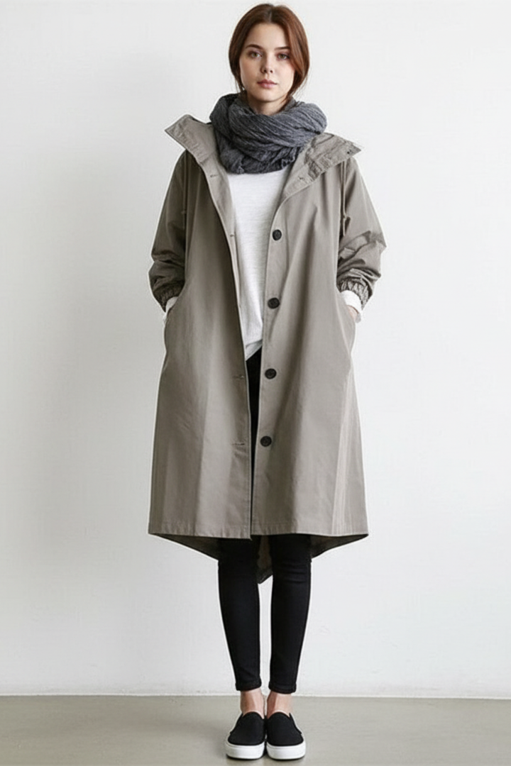 Women's Rain Long Trench Coat