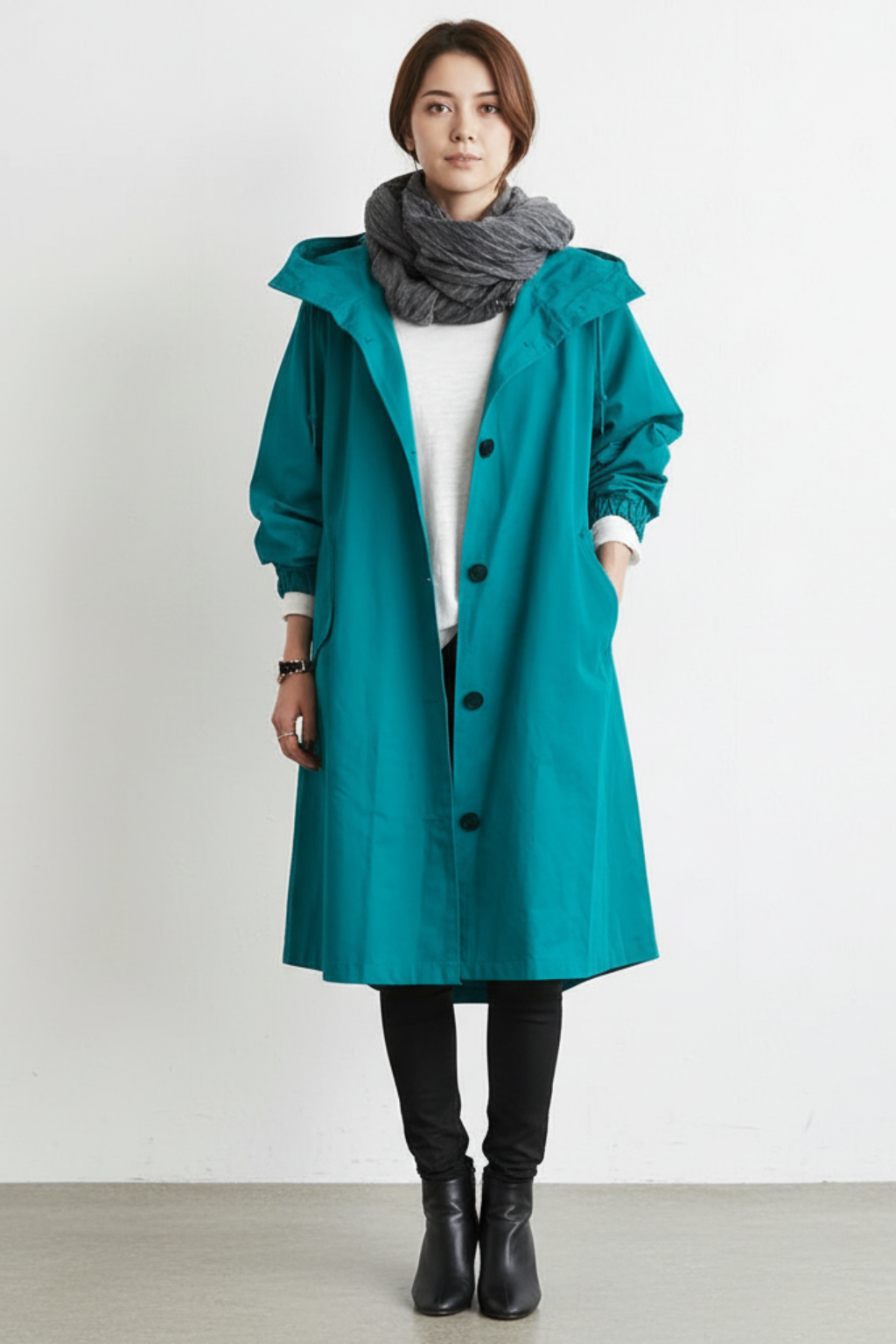 Women's Rain Long Trench Coat