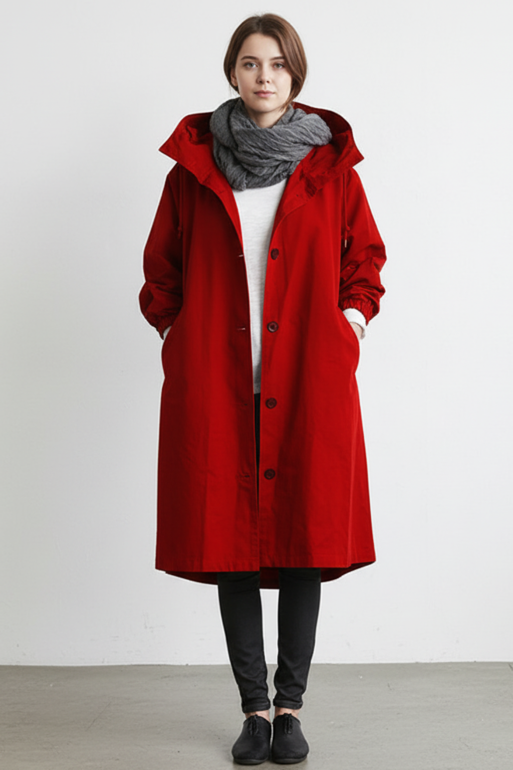 Women's Rain Long Trench Coat