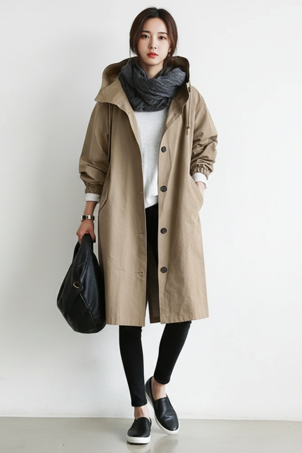 Women's Rain Long Trench Coat