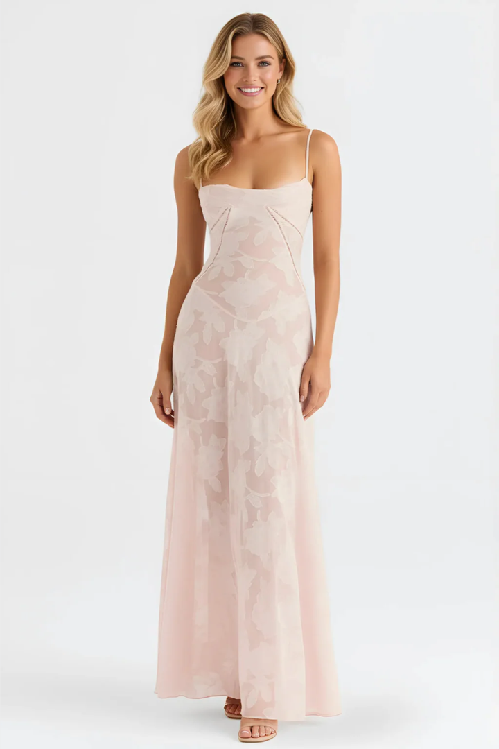 Women’s Sheer Elegance Lace Maxi Dress