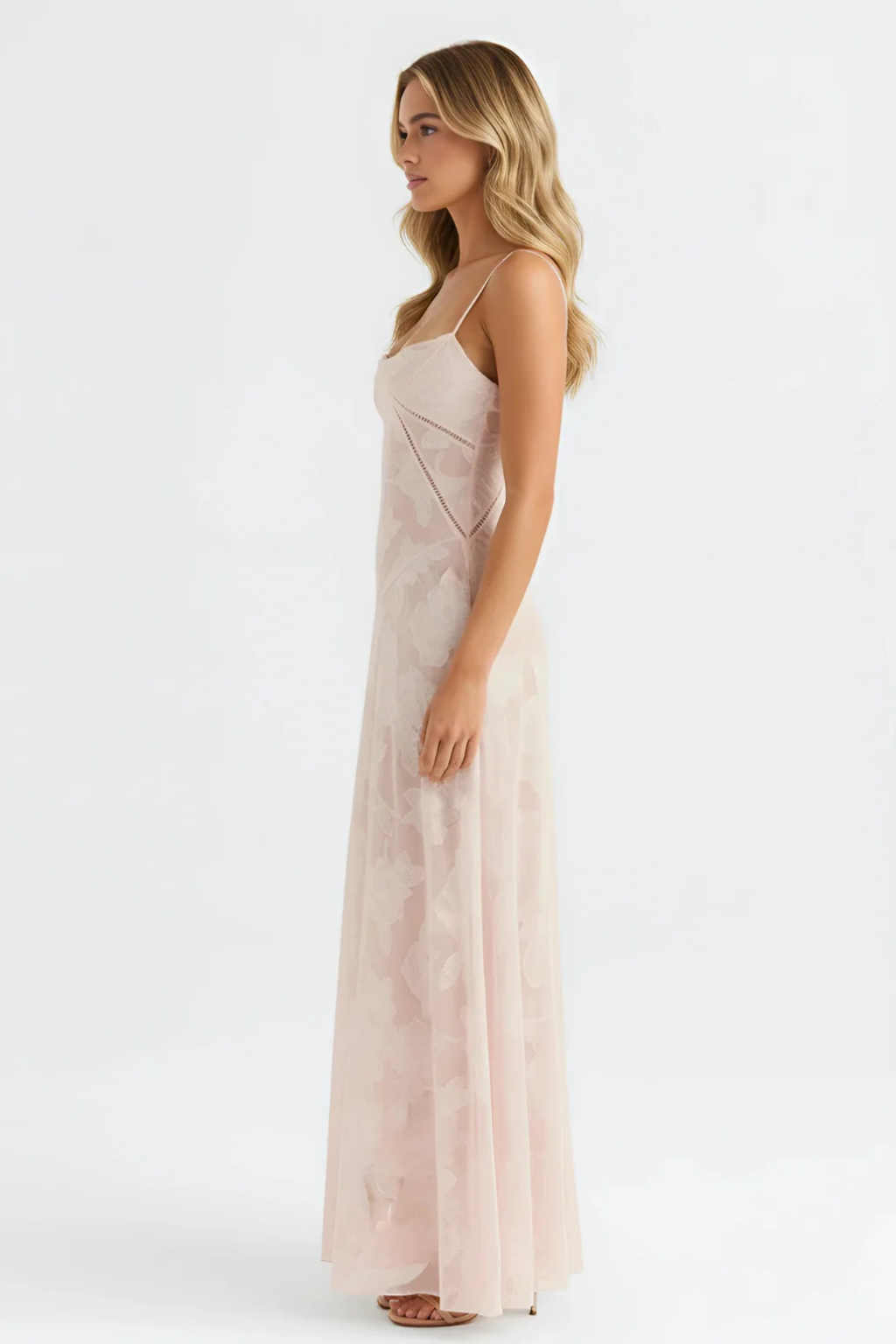Women’s Sheer Elegance Lace Maxi Dress