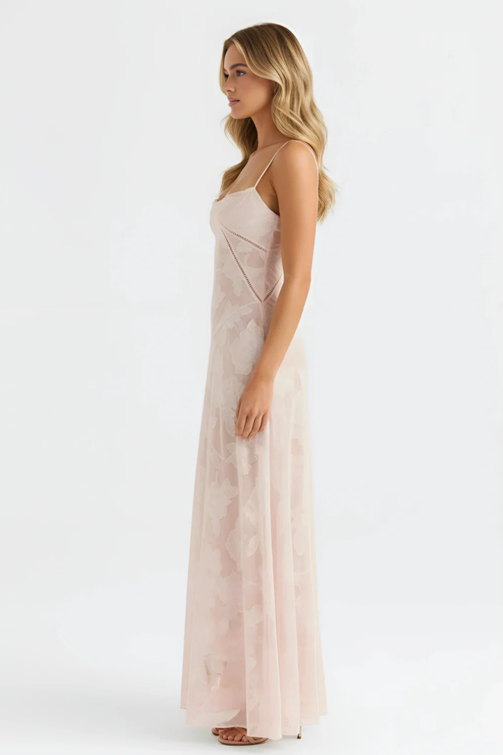Women’s Sheer Elegance Lace Maxi Dress