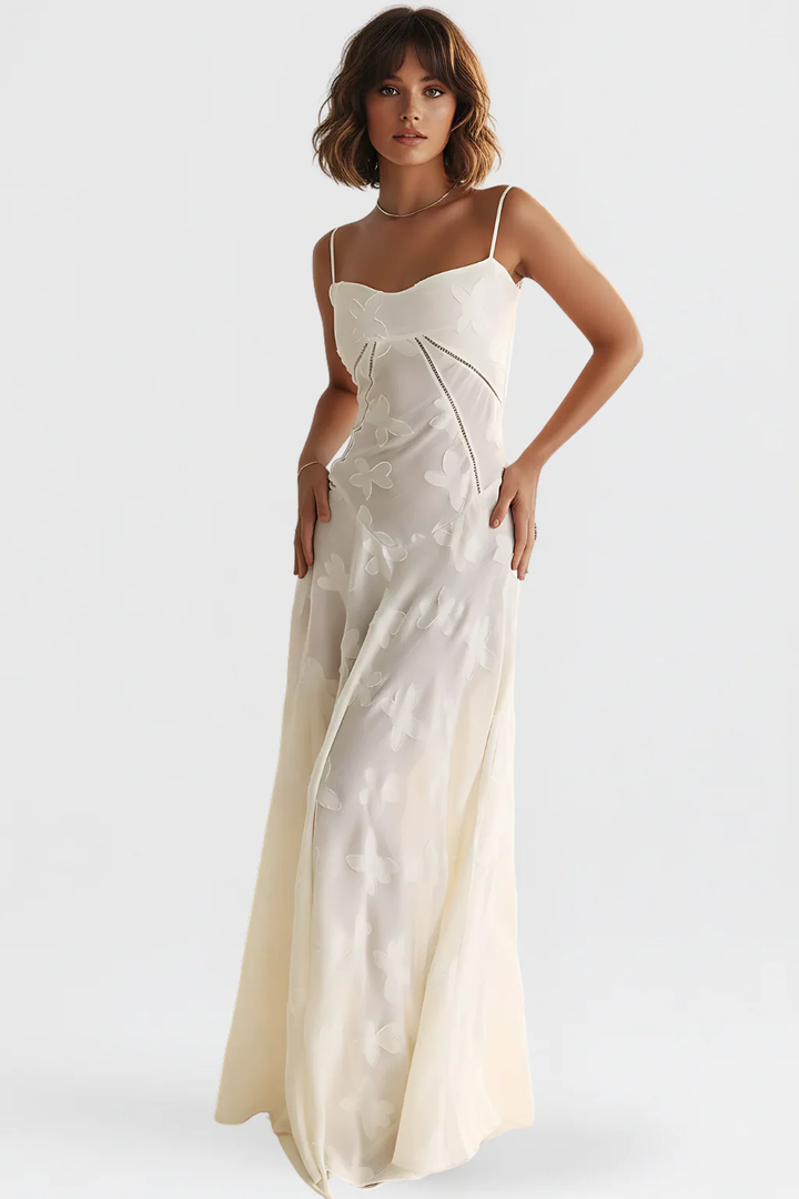 Women’s Sheer Elegance Lace Maxi Dress