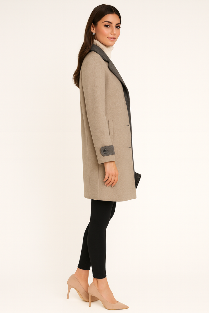 Women’s Long Knitted Trench Coat