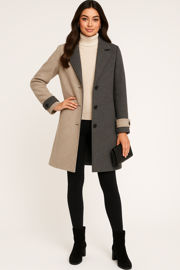 Women’s Long Knitted Trench Coat