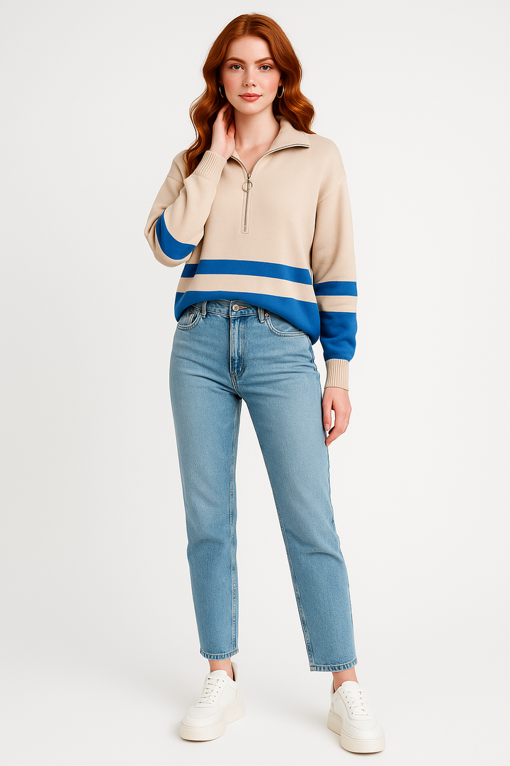 Women's Striped Pullover Sweater