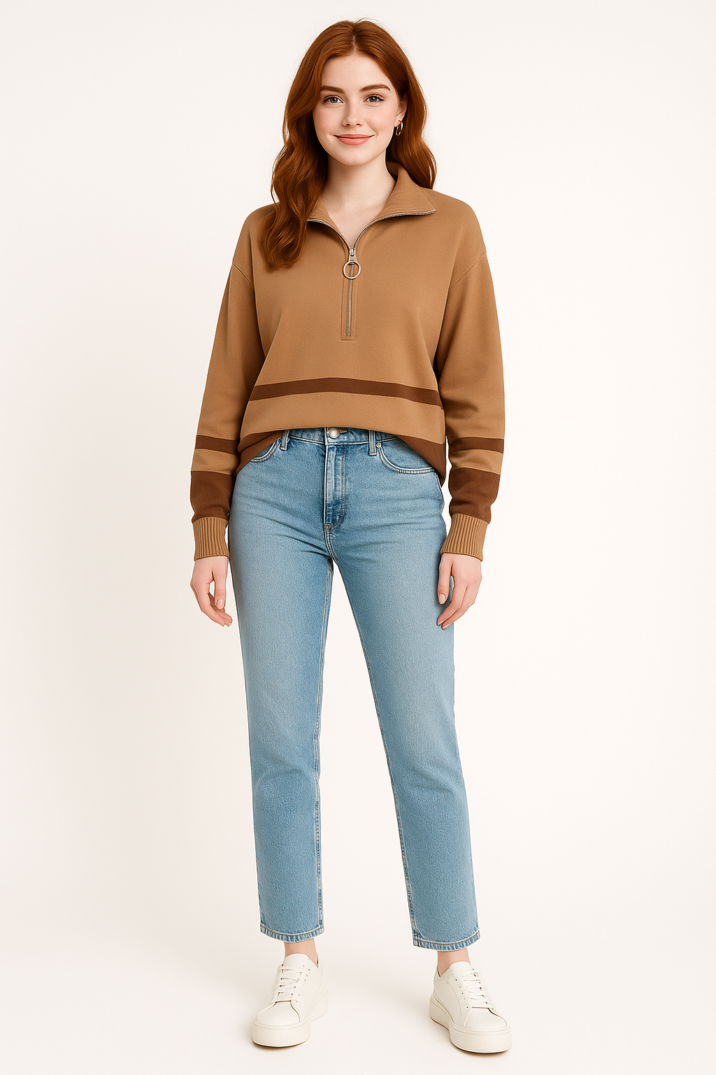 Women's Striped Pullover Sweater